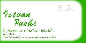 istvan puski business card